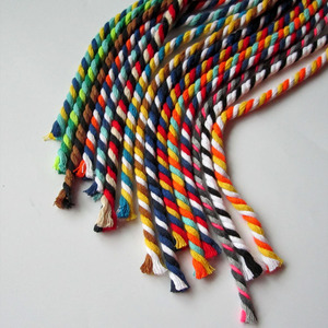 100% tái chế bông macrame sợi dây duy nhất dây <span class=keywords><strong>2mm</strong></span> bện với chuỗi màu cho túi xách và dệt may nhà tráng kết thúc - Product Image 5