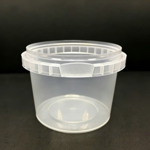 Bol polyvalent transparent en PP de 365 ml, petit format, tasse en plastique portable pour sauces à emporter et dégustation de desserts - Product Image 1