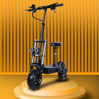Ab avrupa stok depo ücretsiz kargo teslimat çift Motor 120KM aralığı 80kmh hız 60V40Ah 6000W Commuting elektrikli E Scooter