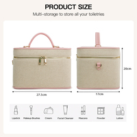 COSSNI Nouvelle Trousse de Maquillage Tendance en Toile de Haute Qualité avec Bandoulière pour Voyage