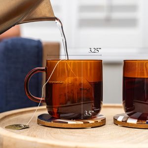 Taza de Café de Vidrio de Borosilicato de Alta Calidad, Diseño Minimalista, Tazas para Té y Agua, Taza de Vidrio Transparente con Asa, 25 Años de Experiencia en Fabricación Personalizada - Product Image 5