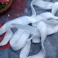 Sangles d'épaule en nylon élastique de 1,6 cm antidérapantes à double boucle, en polaire épaisse blanche, pour textile de maison