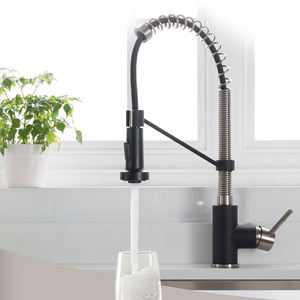 Robinet de cuisine moderne à levier unique en laiton, mitigeurs à <span class=keywords><strong>bec</strong></span> à ressort, eau chaude et froide, <span class=keywords><strong>mitigeur</strong></span> d'évier de cuisine - Product Image 2