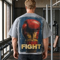 T-shirt pour hommes de haute qualité en vente, 300 g/m², impression personnalisée, 100 % coton, t-shirt uni pour hommes
