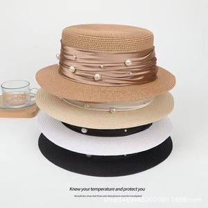 Sombrero <span class=keywords><strong>de</strong></span> Sol <span class=keywords><strong>de</strong></span> Primavera/Verano, Sombrero Plano <span class=keywords><strong>de</strong></span> Piel <span class=keywords><strong>de</strong></span> Primera Calidad, Estilo Pescador, Ajustable, con Ala Ancha para Viajes a la Playa - Product Image 3