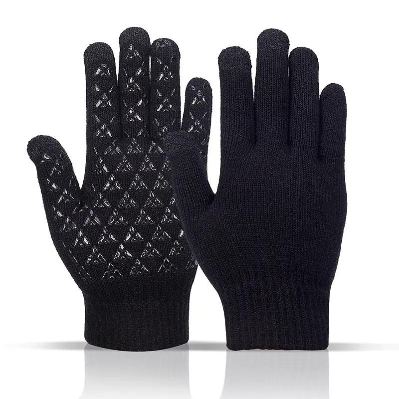 Touchscreen Gloves Stretch Knitted Texting Gloves Warm Windproof