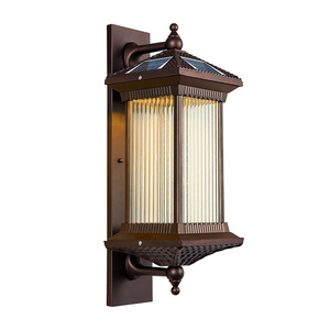 Outdoor Solar <b>Wall</b> Lamp LED Waterproof Rust Proof Aluminum Alloy 3500K Warm White 10-Year Warranty <b>Dimmable</b> for Garden Porch - Product Image 1
