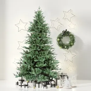 批发雪人造圣诞树带led灯圣诞节