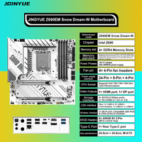 Carte mère JGINYUE Z690M Snow Dream-W avec 4 emplacements de mémoire DDR4 pour ordinateur de bureau