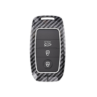 Accessoires de voiture à distance en Fiber de carbone à la mode 3 boutons housse de clé de voiture pour Prius 2005 Toyota kia BMW FORD MG