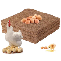 Nouvelle coussinette de nidification en fibre de coco marron et nichoirs pour poules, litière réutilisable pour poules, tapis de sol 30x30cm avec garantie d'un an
