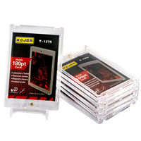 Boîte de rangement pour cartes de sport en acrylique transparent super clair, porte-cartes de jeu, support magnétique pour collectionneur, porte-cartes magnétique One Touch