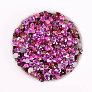 Pink Color SS6-SS30 <strong>Crystal</strong> Girls Love Rhinestone Bling Glitter Glue on Rhinestones for Gymnastics Performance Clothing - Product Image 6