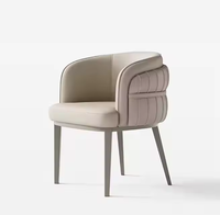 Chaise de salle à manger moderne Ensemble de salle à manger de luxe pour la maison et le restaurant Mobilier de chambre Chaises de salle à manger modernes en cuir nordique pour la salle à manger