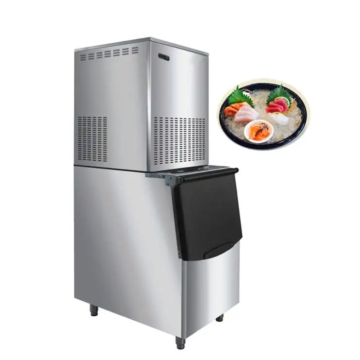Commercial Industrial Sea Salt Water Flake Ice Maker Making Machine For fish seafood