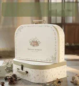 Di carta rigida di cartone del capretto infantile del bambino del bambino della biancheria intima calze asciugamano regalo di imballaggio valigia box neonato <span class=keywords><strong>set</strong></span> regalo del bambino - Product Image 2