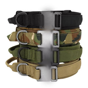 Collier de dressage réglable pour grand chien avec néoprène en nylon rembourré et petit quantité minimale de commande à double verrouillage à dégagement rapide - Product Image 4