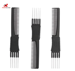 HQ หวีผสมสำหรับร้านเสริมสวยแบบทั่วไปหวีพลาสติกแบบผสมพร้อมที่ยก - Product Image 1