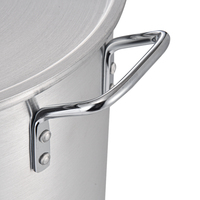 Marmites et casseroles professionnelles multifonctionnelles classiques en aluminium de grande capacité (20-100 qt) avec panier, pour usage intensif en usine