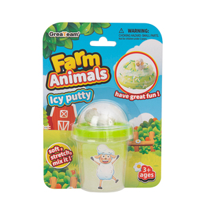 Popular Mini Farm Animal Theme Icy Putty Colorful Puff Crystal Slime Squeeze Craft <b>Kit</b> Funny Toys for Kid - Product Image 3