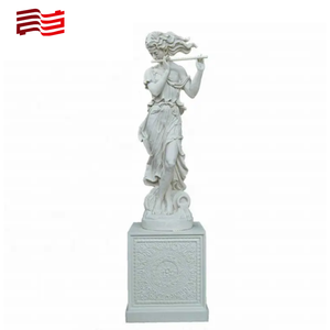 Cafa 20 años fabricante de esculturas de arte personalizado par de estatuas de jardín de cuatro estaciones de piedra fundida clásica tallada a mano - Product Image 5