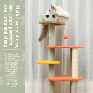 Torre Moderna <span class=keywords><strong>para</strong></span> <span class=keywords><strong>Gatos</strong></span> con Forma de Dinosaurio y Poste Rascador de Sisal, Muebles de Lujo <span class=keywords><strong>para</strong></span> Mascotas, Precio de Mayoreo, Venta Directa de Fábrica - Product Image 3