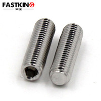 A2-70 Flat Point Hex Socket ANSI Hexagon Socket Set Screws Headless Screw 0#-80*1/8
