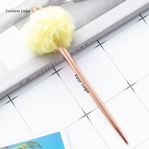 Metal Crown Pom <b>Pen</b> - Custom Promotional <b>Pen</b> for Tradeshow Giveaways - Product Image 1