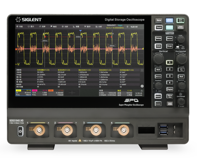 SIGLENT High Resolution Digital Oscilloscope SDS3034X/3054X/3104X HD Touchscreen Bandwidth Options 350MHz/500MHz/1GHz