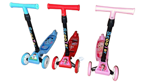 Jouet à roulettes pour tout-petits, anti-rayures, mini, transportable, pour les loisirs en plein air, construction robuste en métal, triple roue - Product Image 6