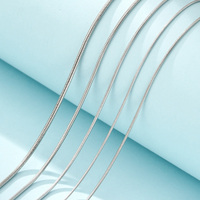 Novedades: Cadena de Serpiente de Plata de Ley 925 Sólida, Hecha a Mano, 0.8-1.5mm, Cadena de Hueso para Collar, Joyería Marca SR, Modelo SRD069