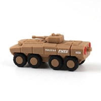 PVC Yumuşak Kauçuk USB Flash Sürücü 16GB Askeri Tank Tarzı Pendrive