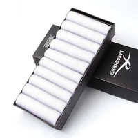2023 vente en gros été couleur unie affaires chaussettes boîtes emballage indépendant affaires hommes chaussettes