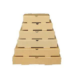 공장 도매 빠른 배송 생분해 성 및 맞춤형 접기 쉬운 피자 상자 식품 사용