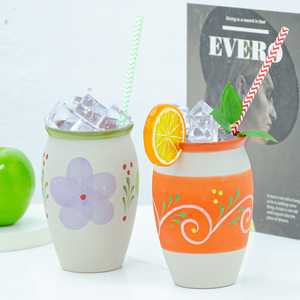 12oz Auténticos Cantaritos Mexicanos Jarritos De <span class=keywords><strong>Barro</strong></span> Bebidas Frías Bebidas Tazas De Arcilla De Cerámica Natural Tazas - Product Image 4