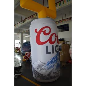 Lata de Cerveza <span class=keywords><strong>Coors</strong></span> Light Inflable Gigante KeepFuns con Poste de Portería, Modelo Inflable Publicitario con LED para Eventos Deportivos y Promoción de Marca - Product Image 4