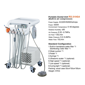 Unità Turbina Dentale Portatile con Manipolo e Compressore d'Aria per Uso <span class=keywords><strong>Veterinario</strong></span> su <span class=keywords><strong>Cani</strong></span> 550W Regolabile - Product Image 2