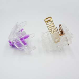 Interrupteur linéaire DUROCK L4 67g Interrupteur violet crème avec boîtier transparent clair Série L Interrupteurs mécaniques linéaires L4 - Product Image 6