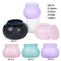 Décoration nordique pour la maison, récipients à bougies vides uniques et luxueux, rose blush, support en verre de 8 oz, pot à bougie de luxe personnalisé avec couvercles