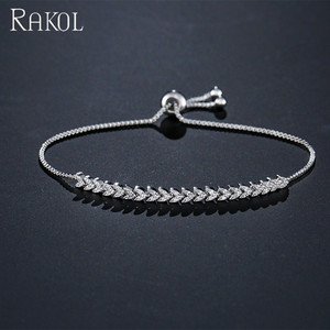 Pulsera Ajustable de Cristal para Mujer Rakol BP2060 - Product Image 1