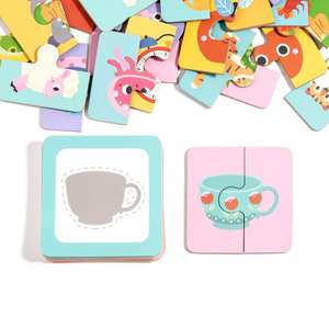 Nuovi giocattoli educativi per bambini che abbinano <span class=keywords><strong>ombre</strong></span> Puzzle <span class=keywords><strong>gioco</strong></span> da tavolo con animali <span class=keywords><strong>gioco</strong></span> di carte interattivo genitore-bambino - Product Image 3