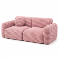 Kain Beludru Rajut 270gsm yang Dapat Dicuci, Berat Sedang, Lebar 57 inci, Kain Pelapis untuk Bantal Sofa, Mainan Boneka, Dekorasi Rumah