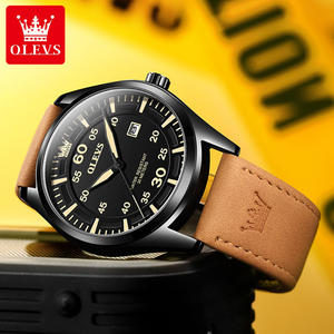 Reloj de Hombre de Moda, Económico, Venta Caliente, OEM 9962, Logotipo Personalizado, Relojes Pequeños OEM, Relojes de Pulsera de Cuero de Moda para Hombre - Product Image 5