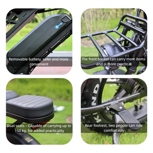 Nueva bicicleta de montaña eléctrica Zerogo Velo Electrique V20 Pro Fatbike Elektrikli Bisiklet Fiyatlarl - Product Image 5