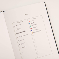Agenda de luxe format A5 avec couverture en cuir rigide, journal à points, carnet à points lune et étoiles pour cadeau