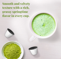 Capsules de matcha à la framboise pour machine à café, saveur formulée sur mesure, vente en gros directe d'usine, dosettes de thé vert en vrac