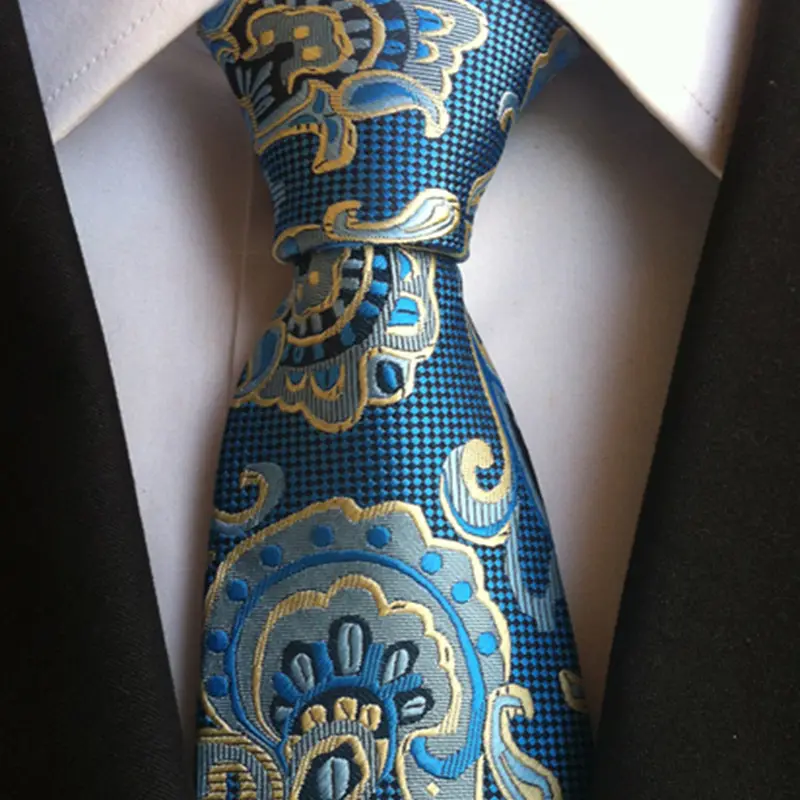 Cravate personnalisée de haute qualité en Polyester et soie pour homme