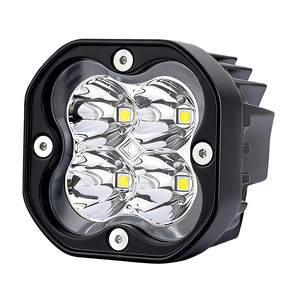 ไฟสปอร์ตไลท์ LED ออฟโรด 12V แสงสีขาว แสงรุ้ง 4-LED ลำแสงความเข้มสูงสำหรับยานพาหนะไฟฟ้าและรถจักรยานยนต์ - Product Image 2
