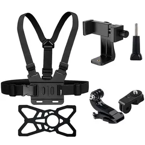 6- In-1 B Set Chest Mount Strap For Gopro Hero 10 9 8 7 6 5 Action Camera Action Camera