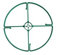 Anneaux de support pour plantes et fleurs de jardin en plastique PP vert réglables de haute qualité, modèle 005 de la marque HUAFU